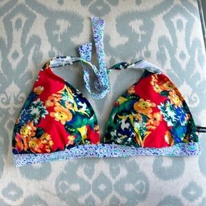 Floral bikini top